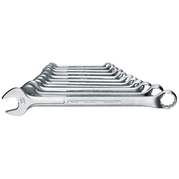 Gedore Combination Wrench Set, 11 pcs., 8-22mm, Finish: Chrome plated 1 B-011